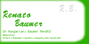 renato baumer business card